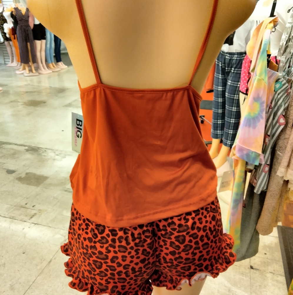 Night ware shorts and top